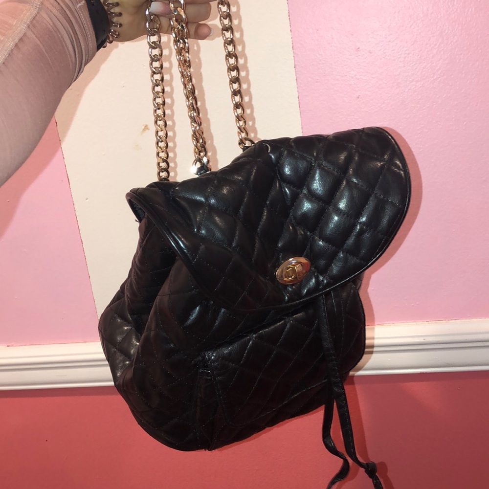 Black Mini Backpack - image 5